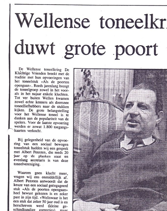 ALBERT de bezieler van het toneelstuk 